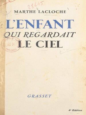 cover image of L'enfant qui regardait le ciel